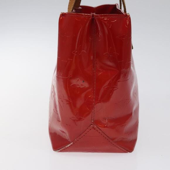 LOUIS VUITTON Monogram Vernis Reade PM Hand Bag Red Rouge M91088 - Picture 4 of 12
